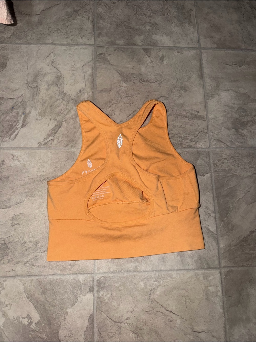 FP Movement by Free People Peach Orange Racerback Sports Bra